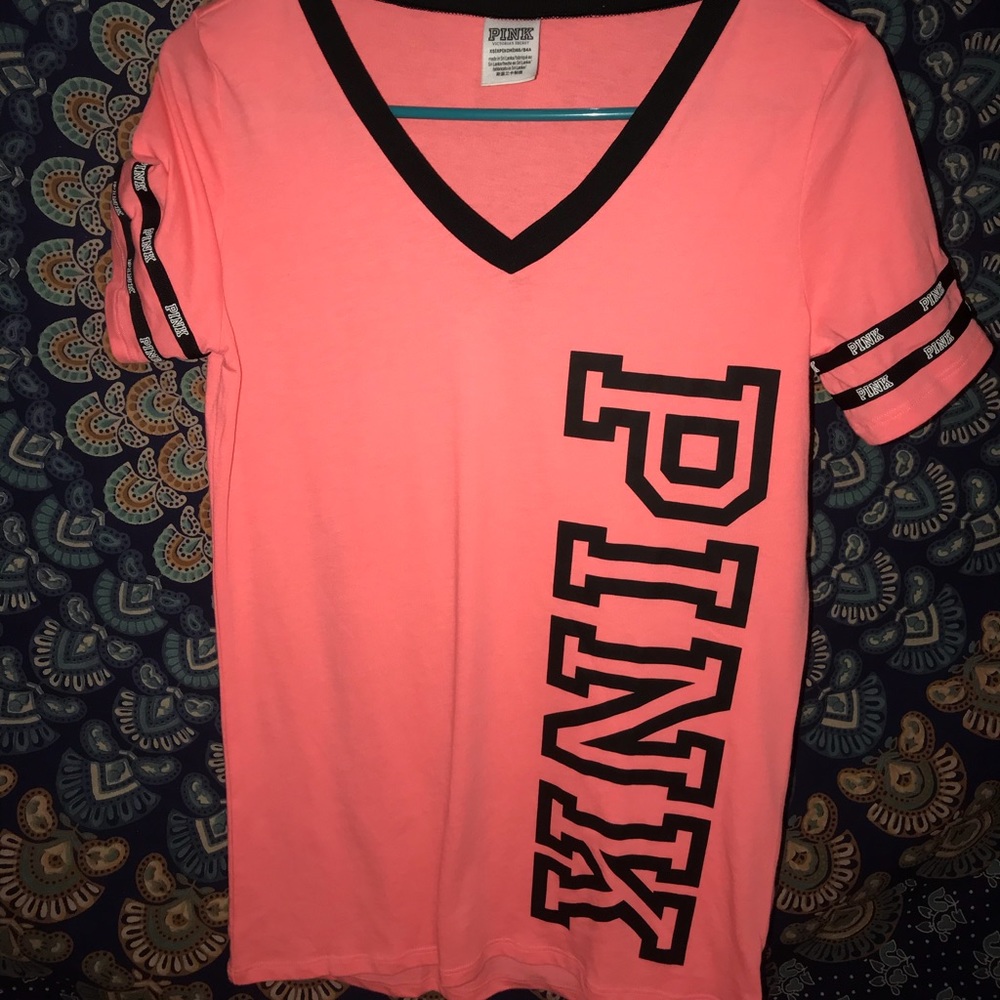 A V-neck T-Shirt from Victoria’s Secret PINK